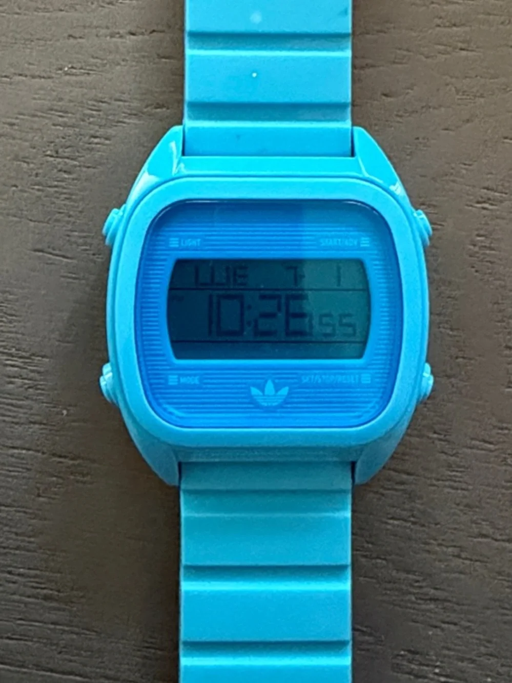 Adidas Blue Digital Silicone Sport Watch - Like New!